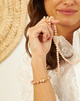PULSERA ELÁSTICA ÁGATA ROSA