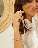 PULSERA ELÁSTICA ÁGATA ROSA