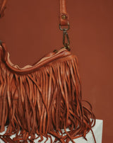 BOLSO PIEL FLECOS CUERO