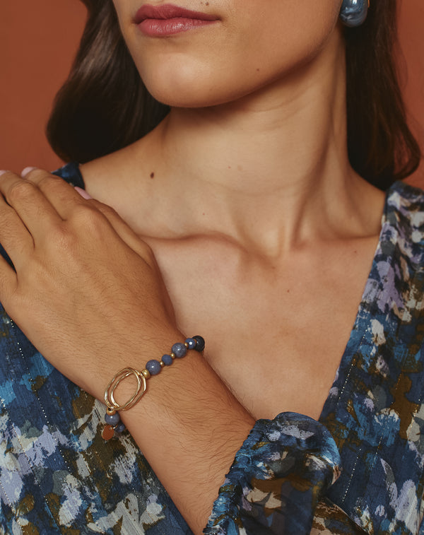 PULSERA ADORNO PALMIRA AZUL