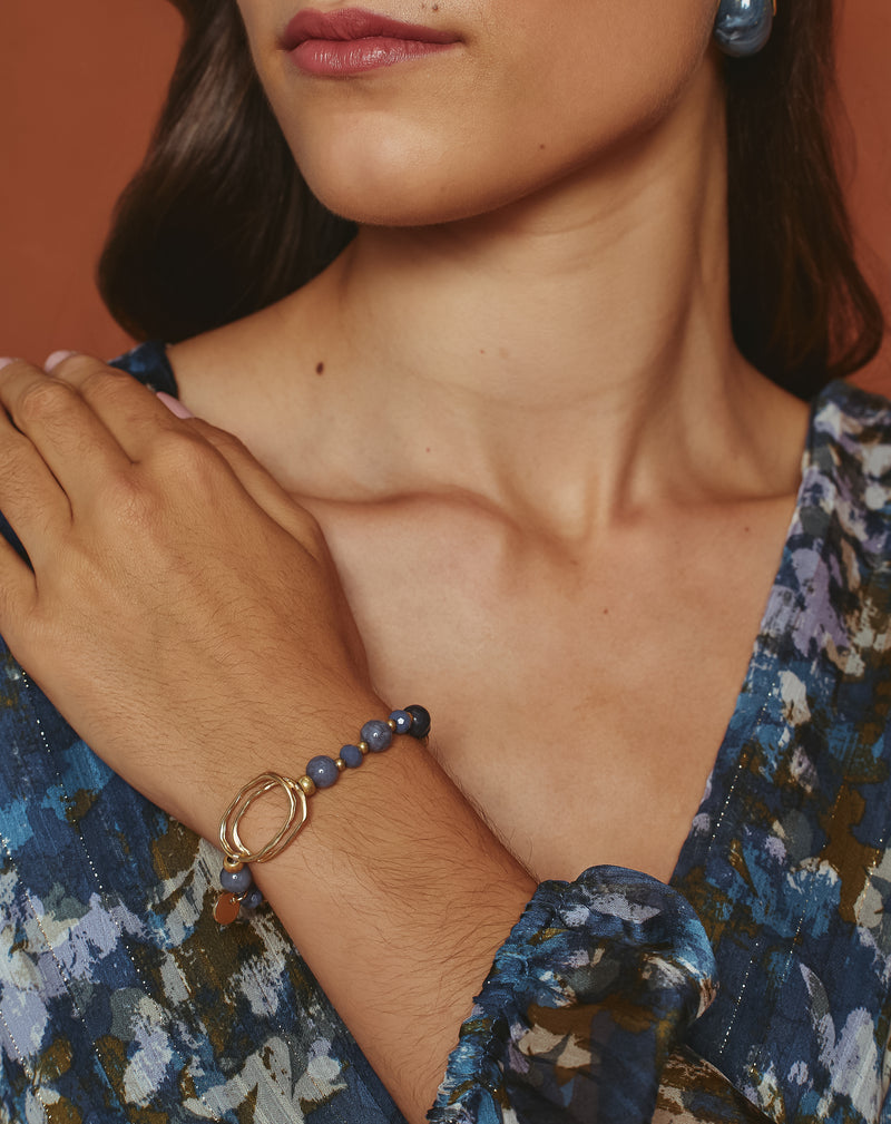 PULSERA ADORNO PALMIRA AZUL