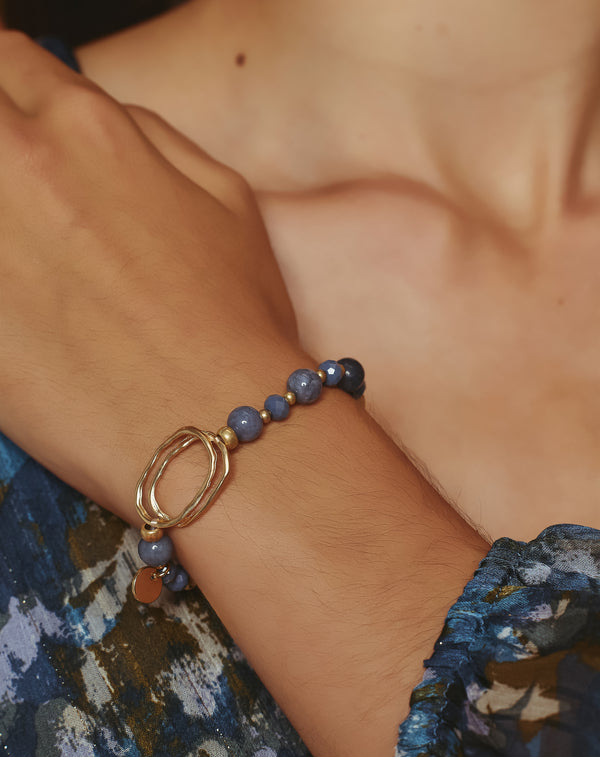 PULSERA ADORNO PALMIRA AZUL