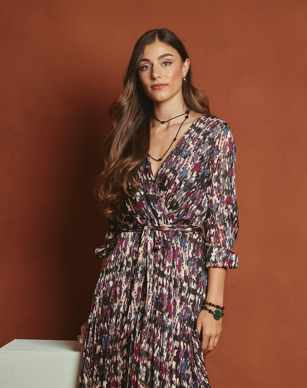 VESTIDO CRUZADO GINA BURDEOS