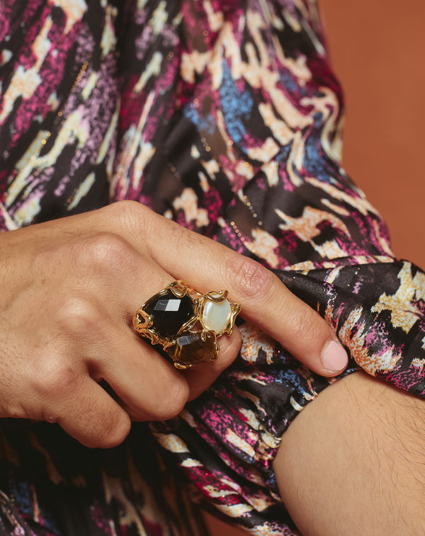 ANILLO PIEDRA NEGRO SONIA