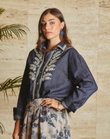 CAMISA JEANS BORDADA