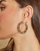 PENDIENTES ARO LARA GRIS