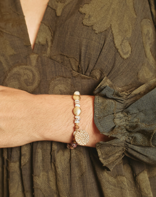 PULSERA ELÁSTICA LUPE BEIGE