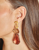 PENDIENTES OVERSIZE AMBAR