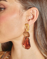 PENDIENTES OVERSIZE AMBAR