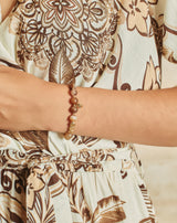 PULSERA PIEDRAS FERNANDA BEIGE