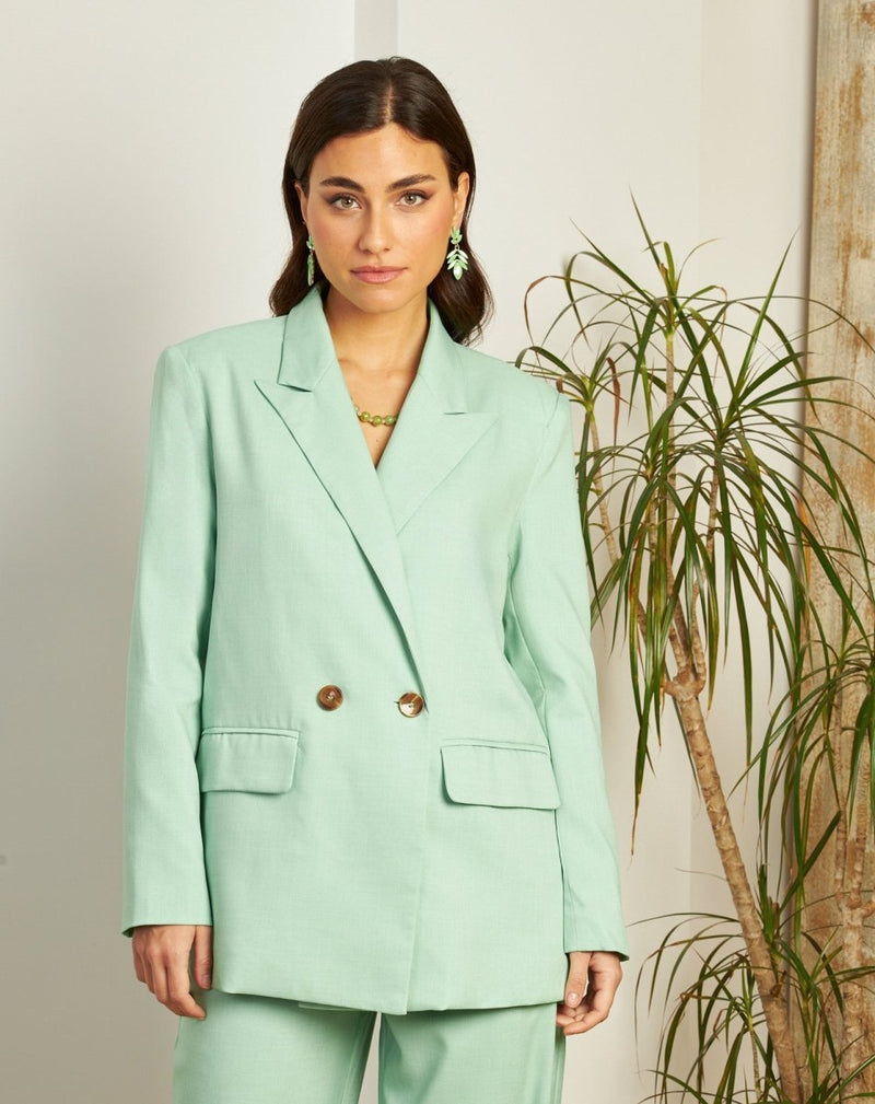 BLAZER CRUZADA ELEGANTE - Monica Ecco