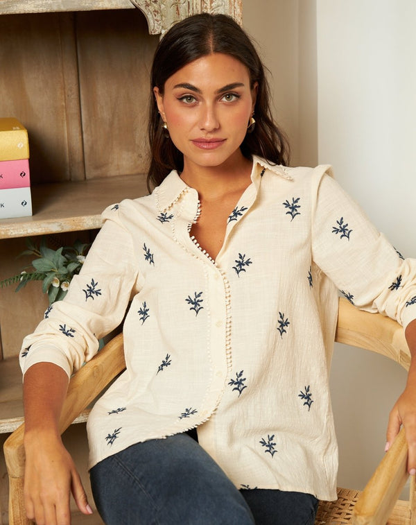 BLUSA RAMITAS MARTA - Monica Ecco