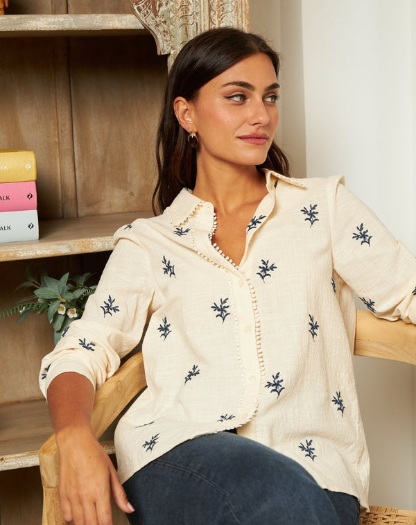 BLUSA RAMITAS MARTA - Monica Ecco