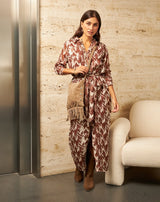 BOLSO FLECOS ARANDELAS TAUPE SILVIA - Monica Ecco