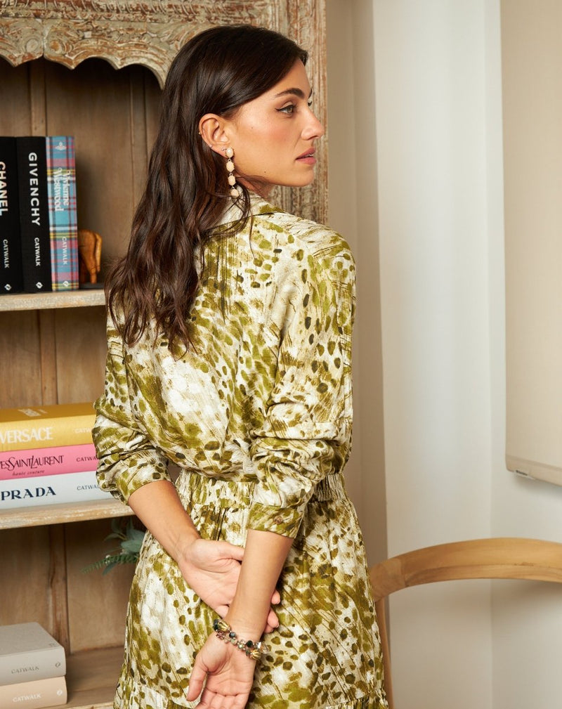 CAMISA ESTAMPADA PALOMA - Monica Ecco