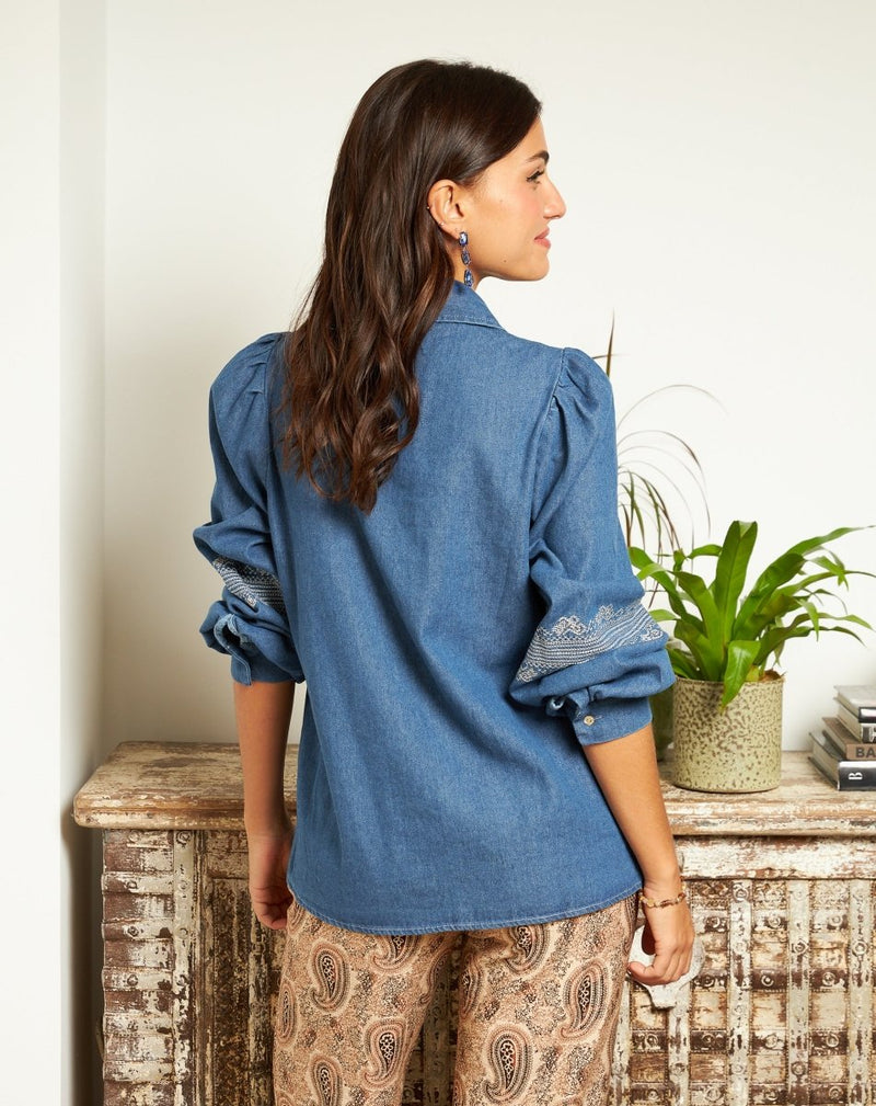 CAMISA JEANS SUSANA - Monica Ecco