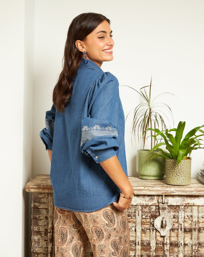 CAMISA JEANS SUSANA - Monica Ecco