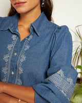 CAMISA JEANS SUSANA - Monica Ecco