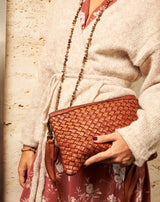 CARTERA TRENZADA CUERO DIANA - Monica Ecco