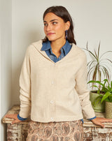 CHAQUETA PUNTO ELISA GRIS - Monica Ecco
