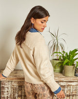 CHAQUETA PUNTO ELISA GRIS - Monica Ecco