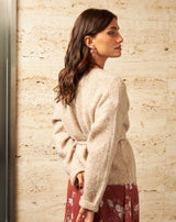 CHAQUETA PUNTO SANDRA TAUPE - Monica Ecco