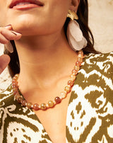 COLLAR CORTO CRISTAL AMBAR - Monica Ecco