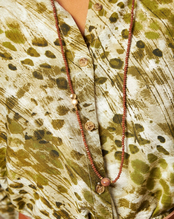 COLLAR CRISTALITOS ADORNO - Monica Ecco