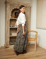 FALDA ESTAMPADA SADE GRIS - Monica Ecco