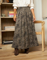 FALDA ESTAMPADA SADE GRIS - Monica Ecco