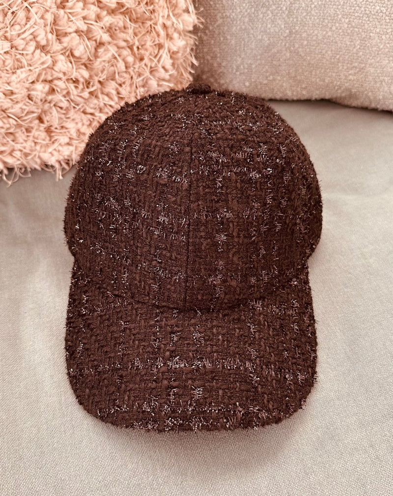 GORRA TWEED NEGRO - Monica Ecco