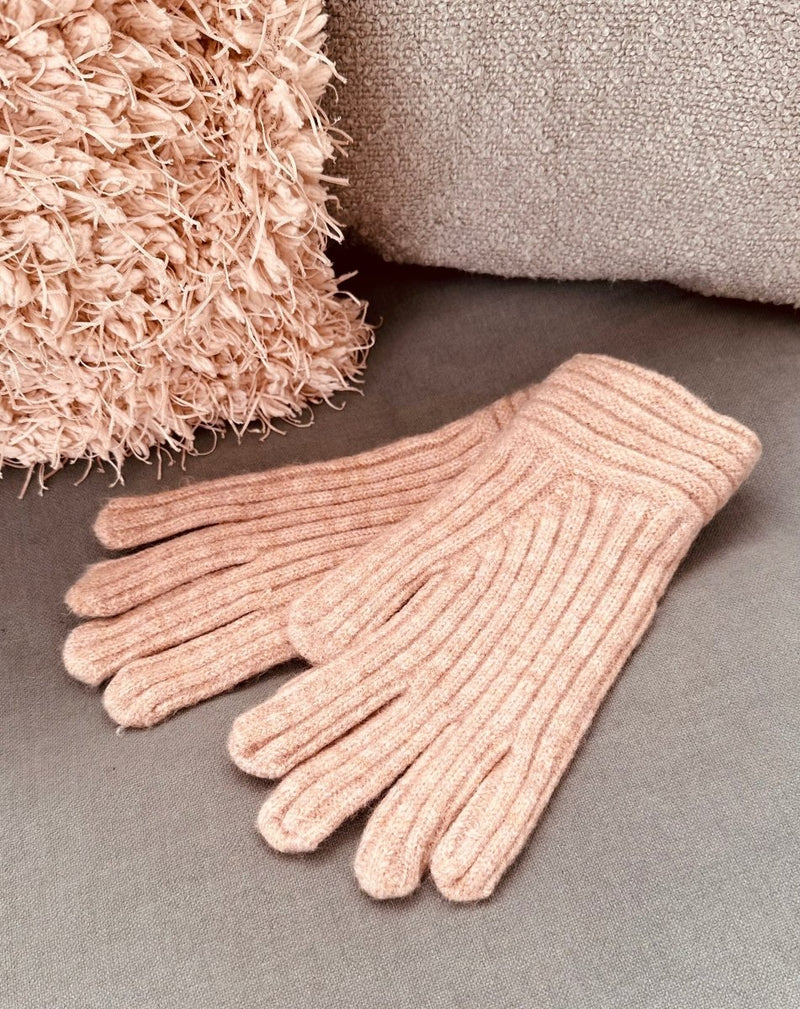 GUANTES LANA CANALÉ TAUPE - Monica Ecco