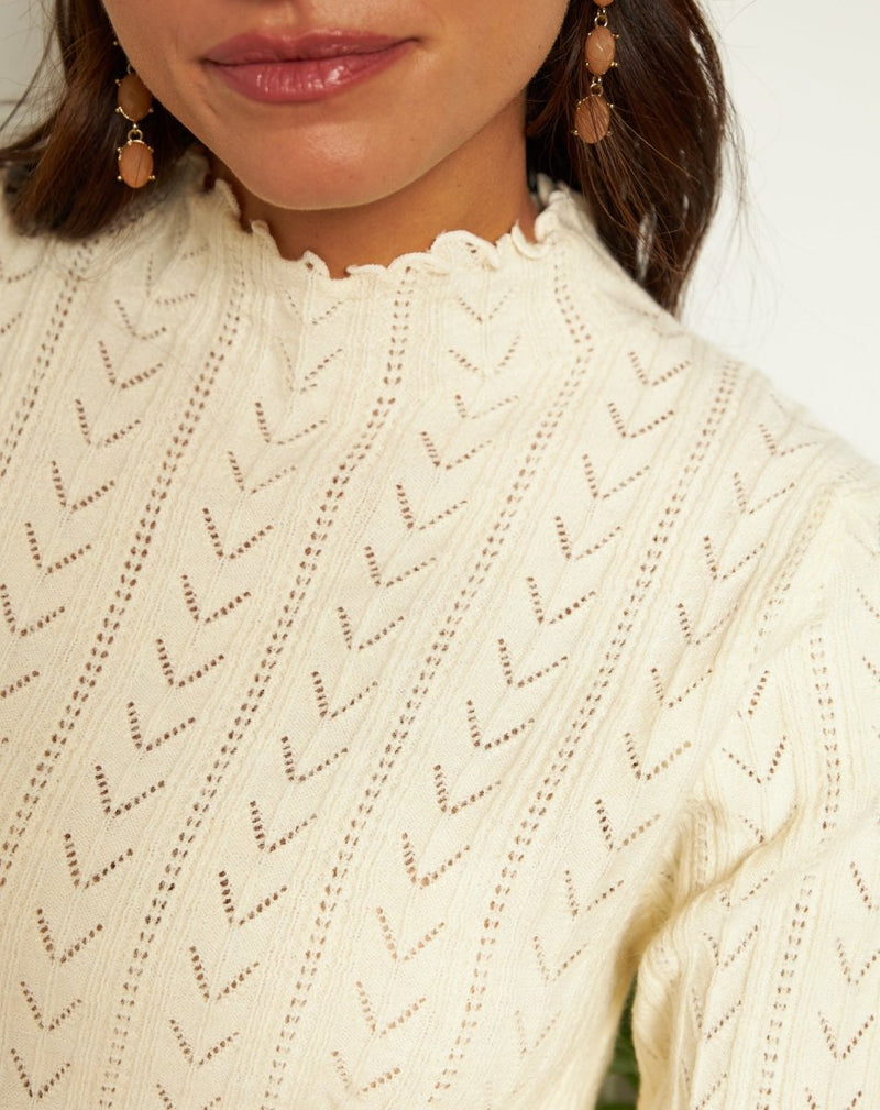 JERSEY OCHOS ISABEL BEIGE - Monica Ecco