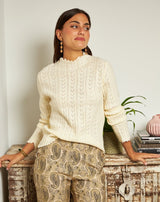 JERSEY OCHOS ISABEL BEIGE - Monica Ecco