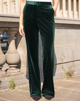 PANTALÓN VELVET VERDE - Monica Ecco