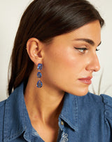 PENDIENTES CRISTAL COLGANTE MARINO - Monica Ecco