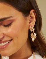 PENDIENTES CRISTAL PRECIOSO NUDE - Monica Ecco