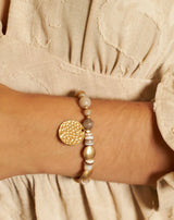 PULSERA ELÁSTICA LUPE TAUPE - Monica Ecco