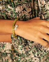 PULSERA PIEDRAS MARIPOSA VERDE - Monica Ecco