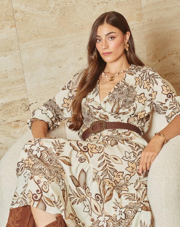 VESTIDO CRUZADO MAR - Monica Ecco