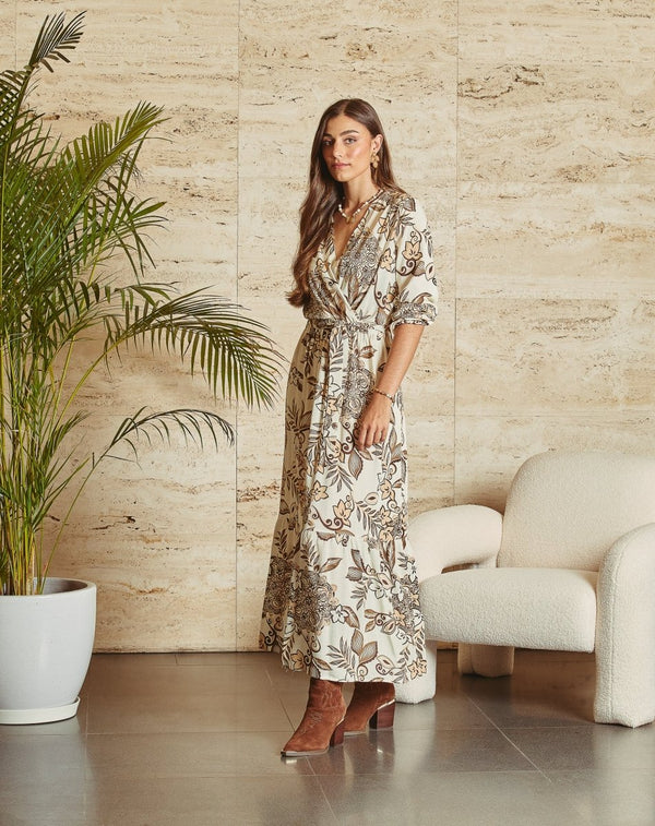 VESTIDO CRUZADO MAR - Monica Ecco