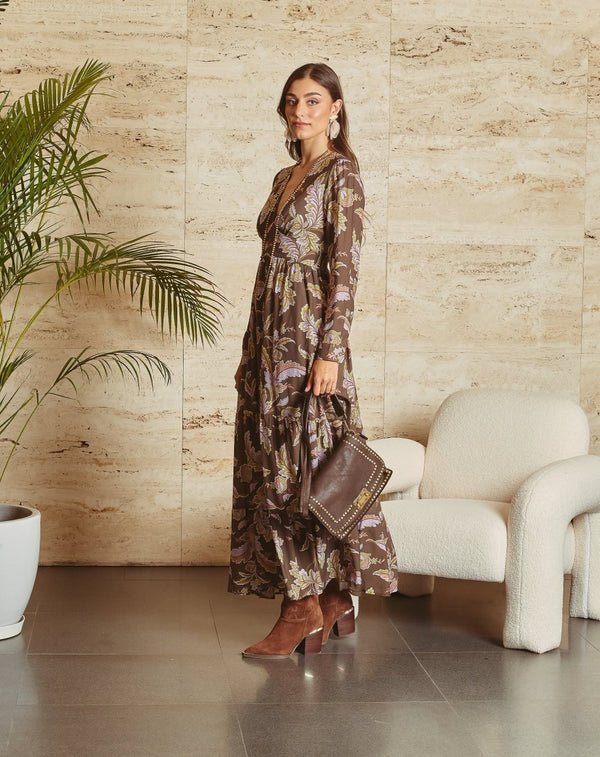VESTIDO ESTAMPADO RAMONA - Monica Ecco