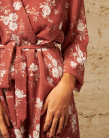 VESTIDO FLORAL LARGO ROCIO - Monica Ecco
