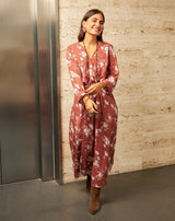 VESTIDO FLORAL LARGO ROCIO - Monica Ecco