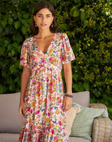 VESTIDO FLORES CAMPESTRE - Monica Ecco