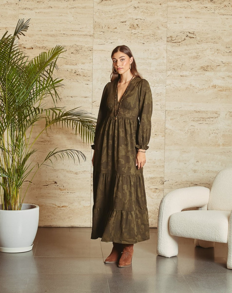VESTIDO FLORES NURIA KAKHI - Monica Ecco