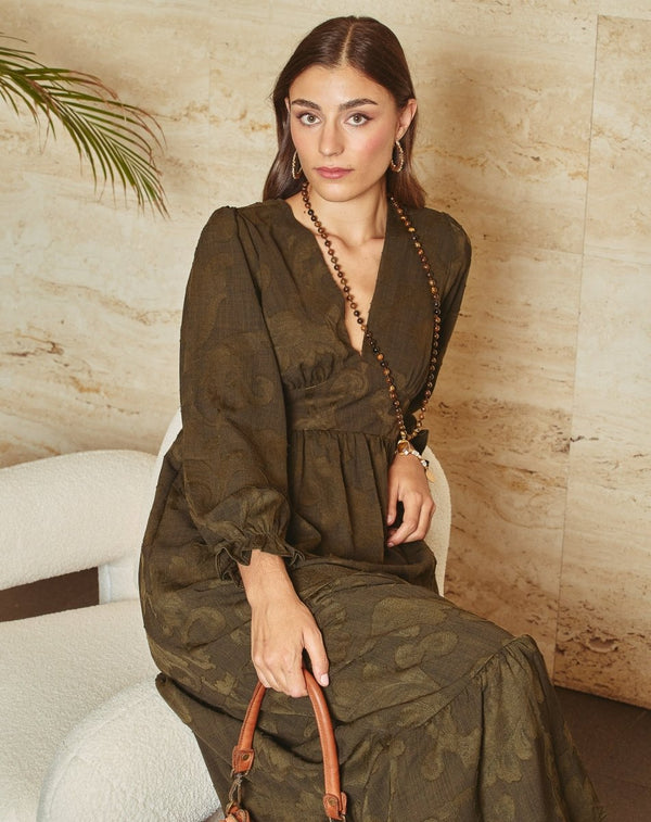 VESTIDO FLORES NURIA KAKHI - Monica Ecco