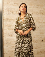 VESTIDO LARGO VERDE CRISTINA - Monica Ecco