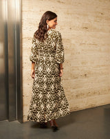 VESTIDO LARGO VERDE CRISTINA - Monica Ecco
