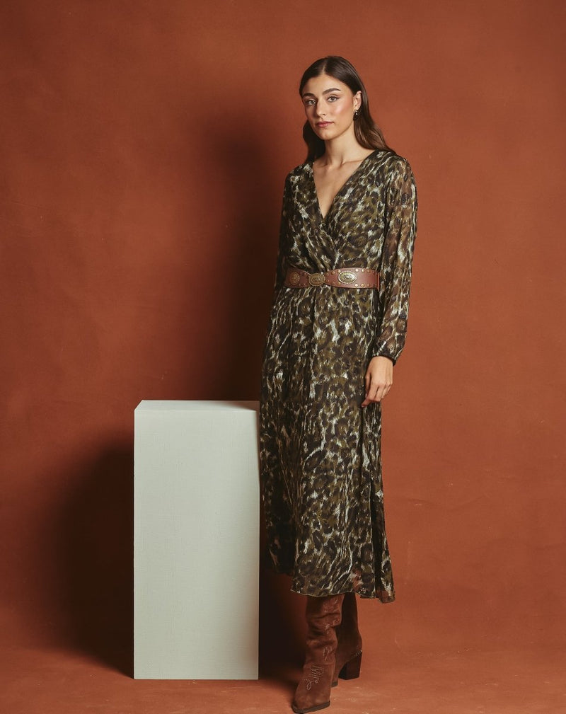 VESTIDO PRINT MOON MUSGO - Monica Ecco